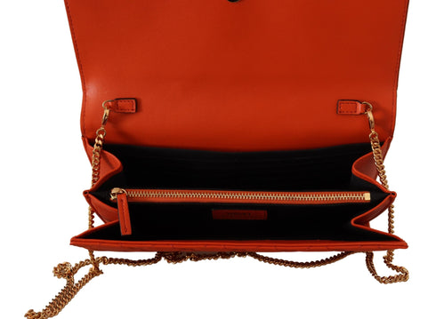 Versace Red Nappa Leather Medusa Evening Bag